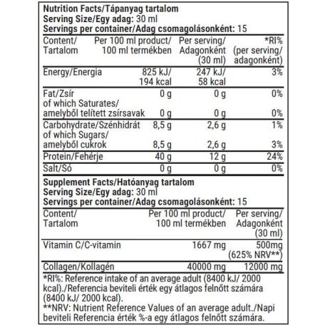 Fittprotein Collagen 12000mg +Vitamin C Ananász