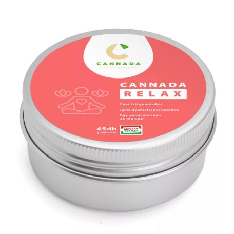 Cannada Relax CBD Gumicukor 1125mg (eper) I 45db 25mg